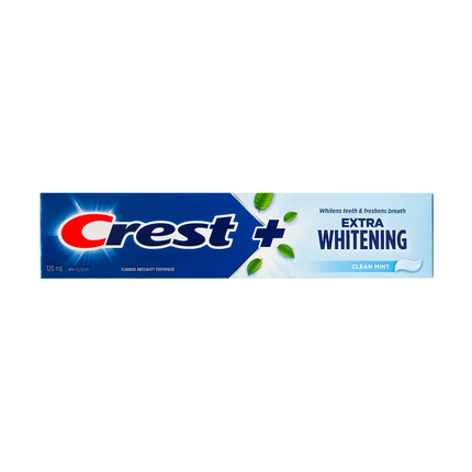 Crest - Plus Extra Whitening Toothpaste with Tartar Protection, Clean Mint | 120 mL