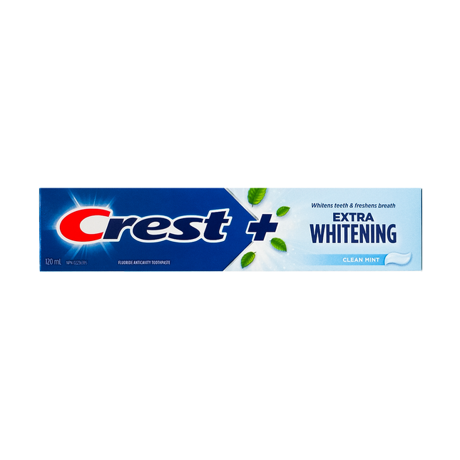 Crest - Plus Extra Whitening Toothpaste with Tartar Protection, Clean Mint | 120 mL