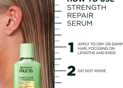 Garnier Fructis - Hair Filler + Sérum réparateur de force à la vitamine E | 111 ml