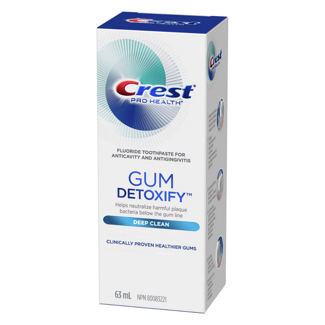 Crest - Dentifrice au fluorure Gum Detoxify | 63 ml