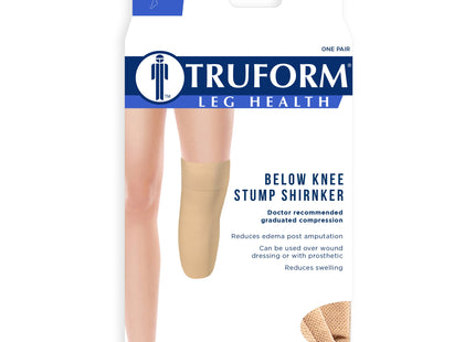 TRUFORM - Réducteur de moignon léger sous le genou | 20-30 mmHg, beige