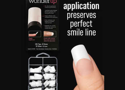 Nailbliss - Wonder Tip - Extensions d'ongles longs blancs - NBWT001 | 120 embouts - 12 tailles