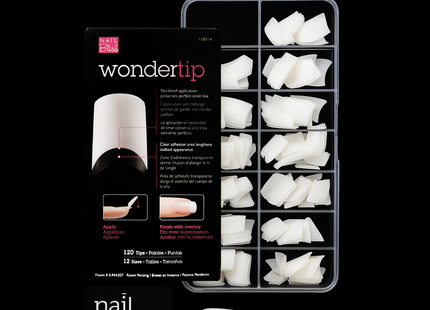 Nailbliss - Wonder Tip - Extensions d'ongles longs blancs - NBWT001 | 120 embouts - 12 tailles