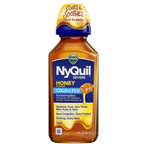 Vicks NyQuil Complete Honey  Cold & Flu | 354ml