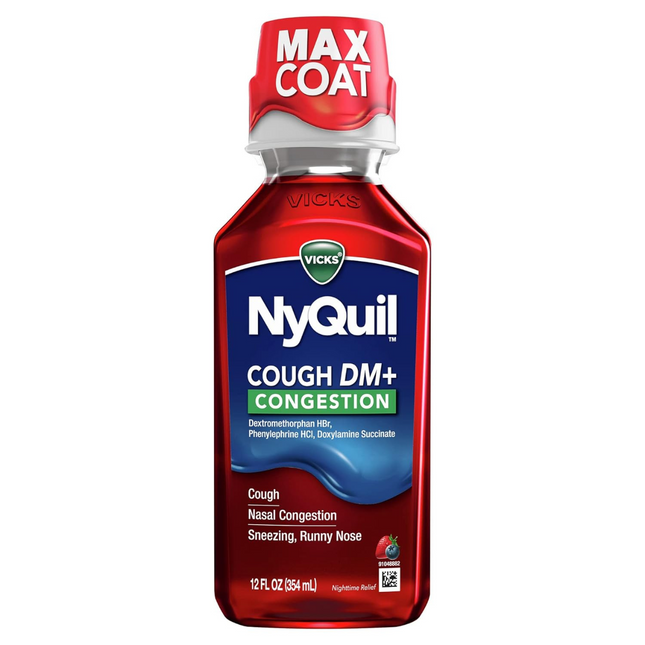 Vicks - NyQuil Cough DM+ Congestion - Syrup - Berries | 354ml