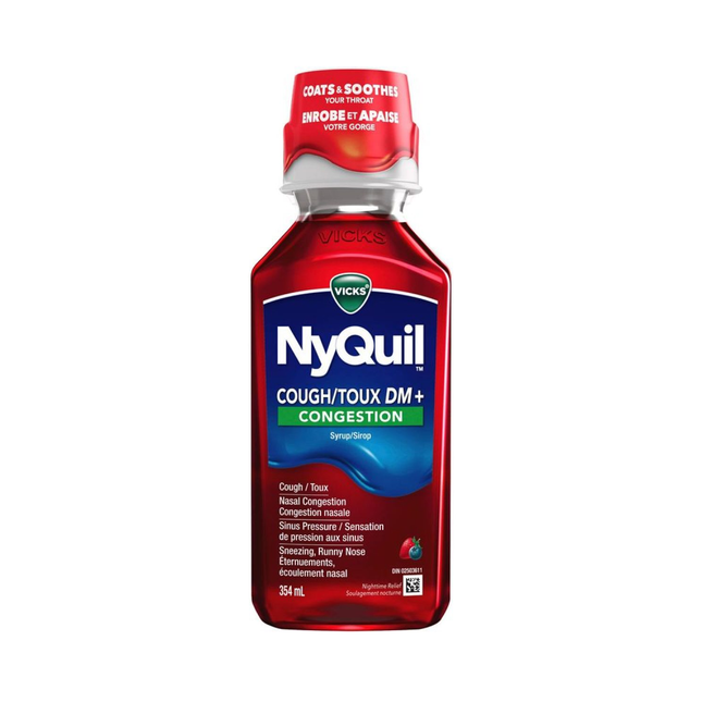 Vicks - NyQuil Toux DM+ Congestion, Baies | 354 ml