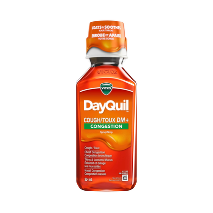 Vicks - Sirop antitussif DayQuil, saveur mélange tropical | 354 ml