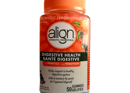 Align – Probiotiques, santé digestive avec prébiotiques | 50 gummies