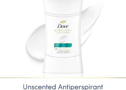 Dove - Advanced Care Antiperspirant 72 h, Sans parfum | 45 g