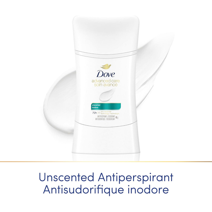 Dove - Advanced Care 72 Hour Antiperspirant, Unscented | 45 g