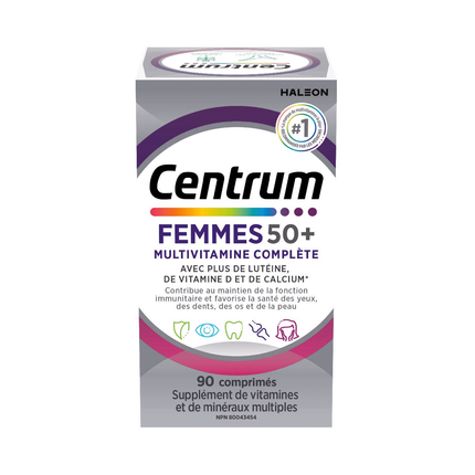 Centrum - Women 50+ Complete Multivitamin and Multimineral Supplement | 90 Tablets