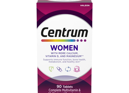 Centrum - Women's Complete Multivitamin and Multimineral Supplement | 90 Tablets