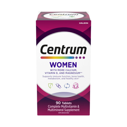 Centrum - Women's Complete Multivitamin and Multimineral Supplement | 90 Tablets