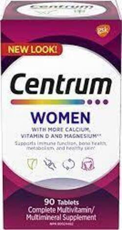 Centrum - Supplément complet multivitaminé et multiminéral pour femmes | 90 comprimés