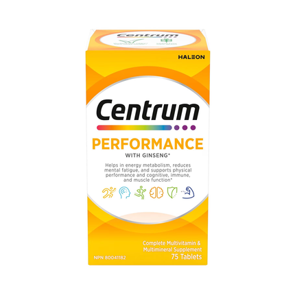 Centrum - Performance Multivitamin with Ginseng | 75 Tablets