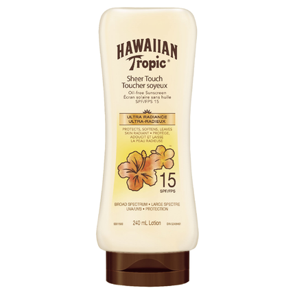 Hawaiian Tropic - Sheer Touch Ultra Radiance - Oil Free Sunscreen - SPF 15 | 240 mL
