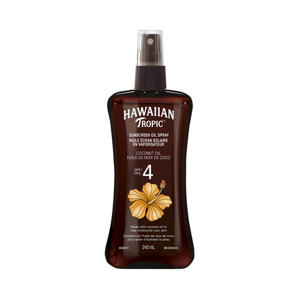 Hawaiian Tropic - Coconut Oil SPF 4 Sunscreen Oil Spray | 240 mL