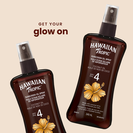 Hawaiian Tropic - Coconut Oil SPF 4 Sunscreen Oil Spray | 240 mL
