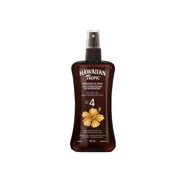 Hawaiian Tropic - Coconut Oil SPF 4 Sunscreen Oil Spray | 240 mL