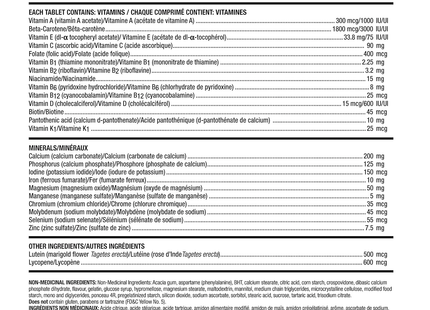 Centrum - Adults 50+ Complete Multivitamin & Mineral Supplement Chewables - Lemon-Berry Flavour | 60 Tablets