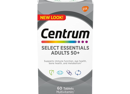 Centrum - Select 50+ Complete Multivitamin & Mineral Supplement Chewables - Lemon-Berry Flavour | 60 Tablets