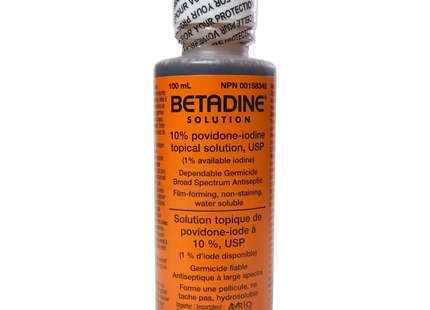 Betadine - Solution 10% Povidone-Iodine Topical Solution | 100 mL