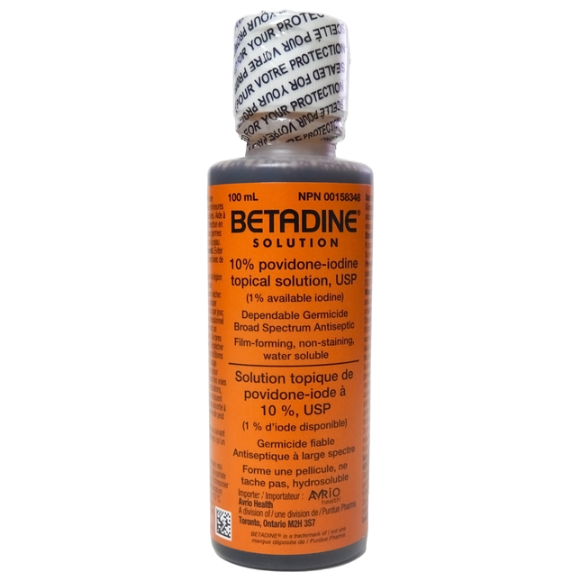 Betadine - Solution 10% Povidone-Iodine Topical Solution | 100 mL