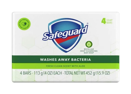 Safeguard - Deodorizing Bar Soap With Aloe | 4 Bars