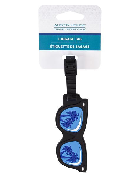 Austin House - Étiquette de bagage | Des lunettes de soleil