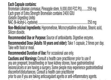 Natra - BROMnac | 60 Capsules