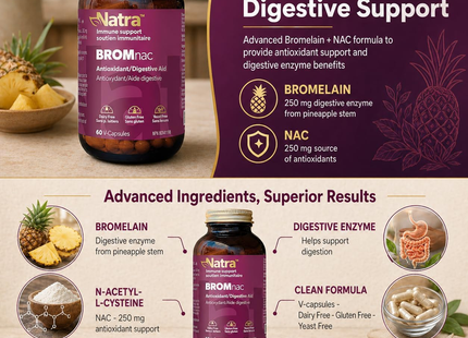 Natra - BROMnac | 60 Capsules