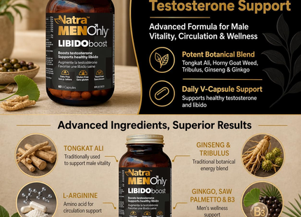 Natra - MenOnly LIBIDOboost | 60 Capsules