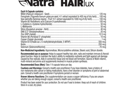 Natra - MenOnly HAIRlux | 60 Capsules