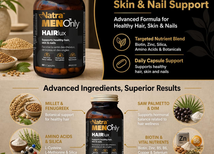 Natra - MenOnly HAIRlux | 60 Capsules