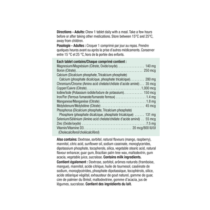 Jamieson - Magnesium Mineral Complex | 60 Chewable Tablets