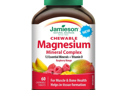 Jamieson - Magnesium Mineral Complex | 60 Chewable Tablets