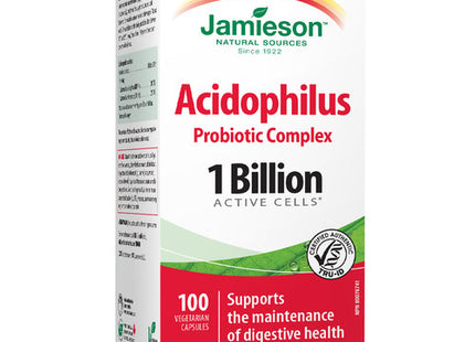 Jamieson - Acidophilus Probiotic Complex - 1Billion active cells | 100 Veg Capsules