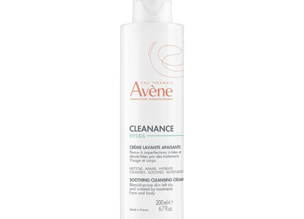 Avène - Cleanance Hydra - Crème lavante apaisante - Sans savon - Visage & Corps | 200 mL