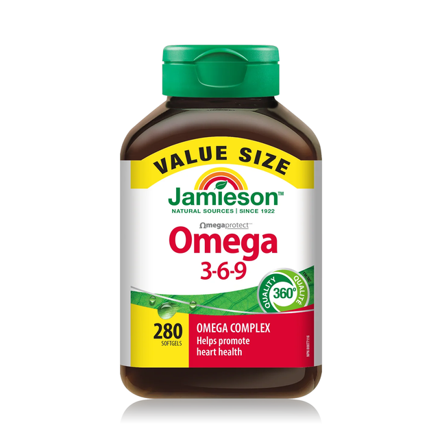Jamieson - Omega 3-6-9 Value Size | 280 Softgels