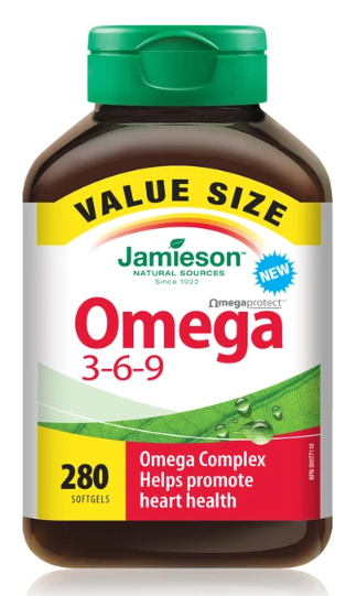 Jamieson - Oméga 3-6-9 Format économique - 1200 mg | 280 gélules