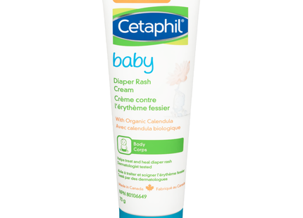 Cetaphil - Bébé - Crème contre l'érythème fessier - au calendula biologique | 70g