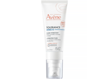 Avène - Fluide Hydratant Tolerance Hydra 10 - Avec Acide Hyaluronique | 40 ml