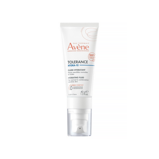Avène - Fluide Hydratant Tolerance Hydra 10 - Avec Acide Hyaluronique | 40 ml
