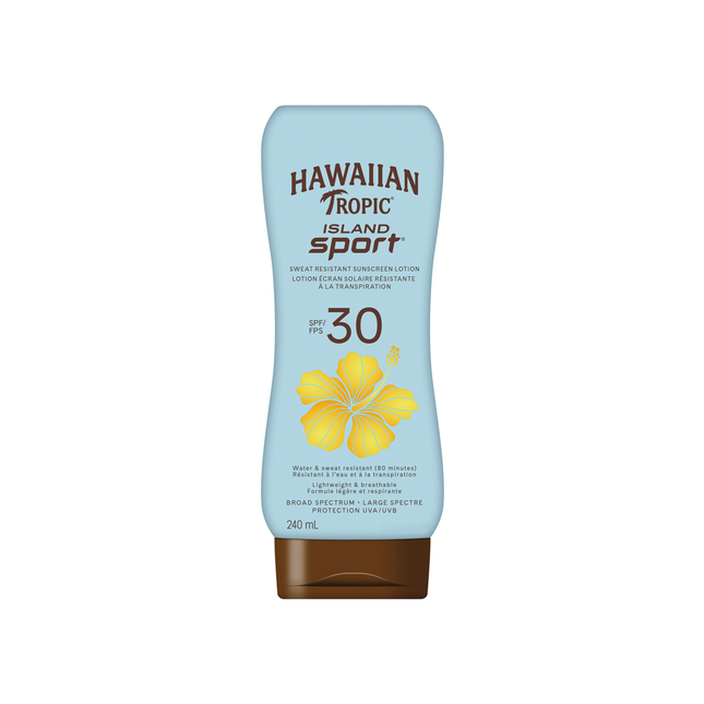 Hawaiian Tropic - Island Sport Sweat Resistant Sunscreen Lotion - SPF 30 | 240 mL