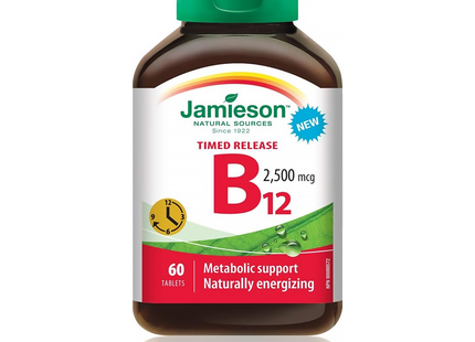 Jamieson - Vitamin B12 2500 MCG Timed Release | 60 Tablets