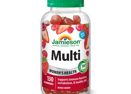 Jamieson - Multi Gummies pour femme - Baie | 130 bonbons gélifiés entièrement naturels