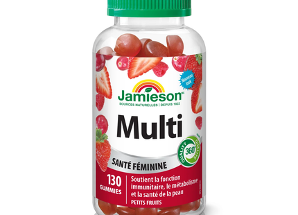 Jamieson - Multi Gummies pour femme - Baie | 130 bonbons gélifiés entièrement naturels