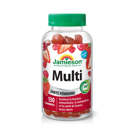 Jamieson - Women's Multivitamin Gummies, Mixed Berry | 130 Gummies