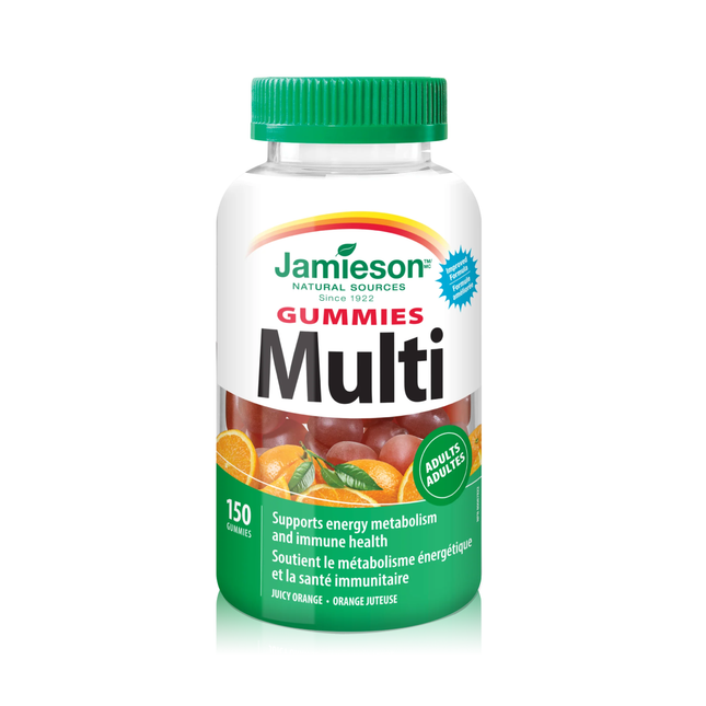 Jamieson - Multivitamines gommeuses pour adultes - Orange | 150 gommes