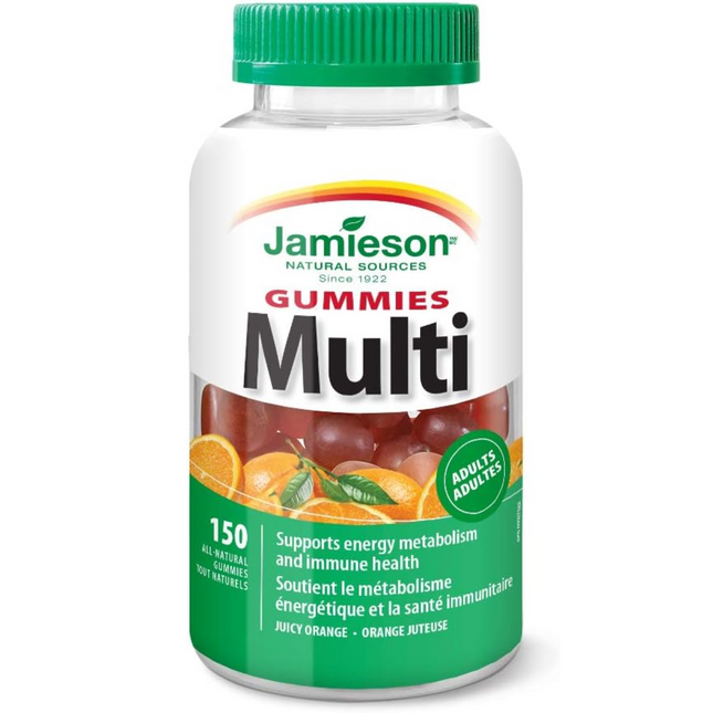 Jamieson - Gummy Multivitamins for Adults - Orange | 150 Gummies